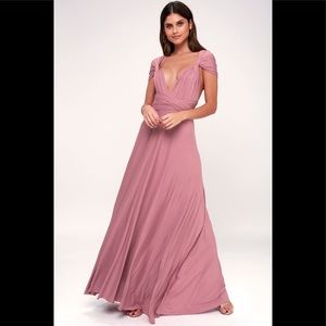 TRICKS OF THE TRADE MAUVE MAXI DRESS